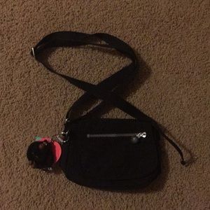 New black Kipling bag